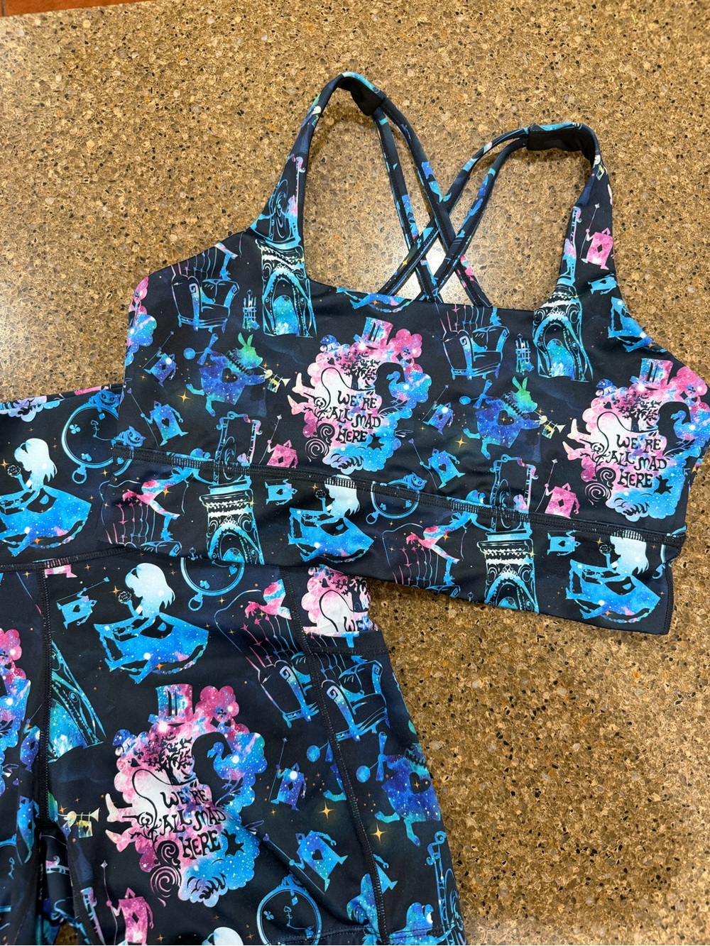CVG Down The Rabbit Hole 5 inch Shorts & L sports bra
